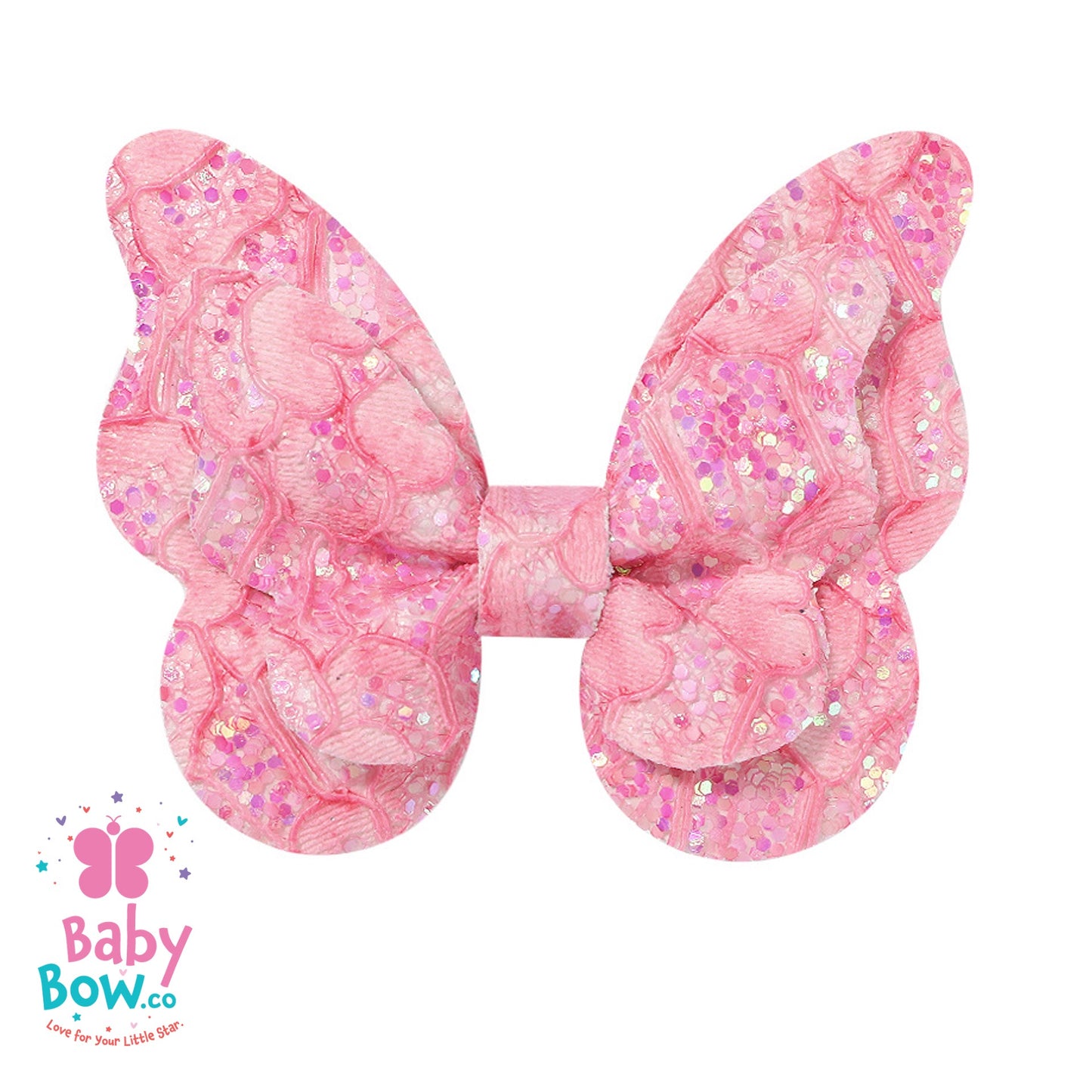 Glitter Gradient Butterfly Hair Clip