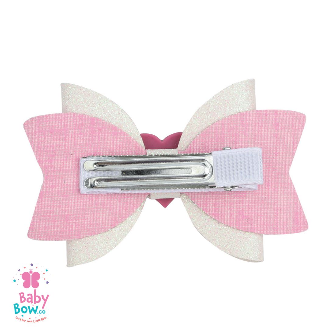 The Haley Heart Bow - Red Heart