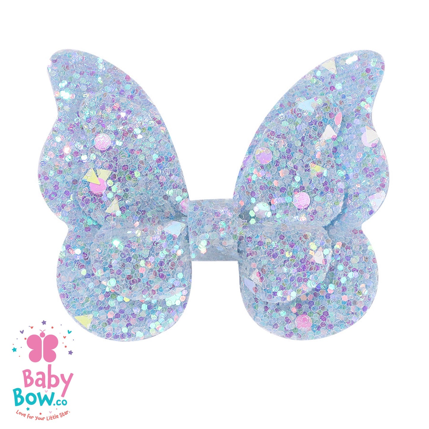 Glitter Gradient Butterfly Hair Clip