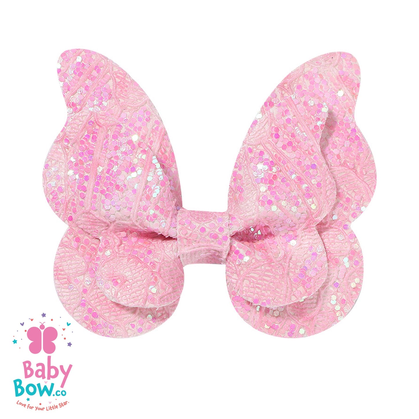 Glitter Gradient Butterfly Hair Clip