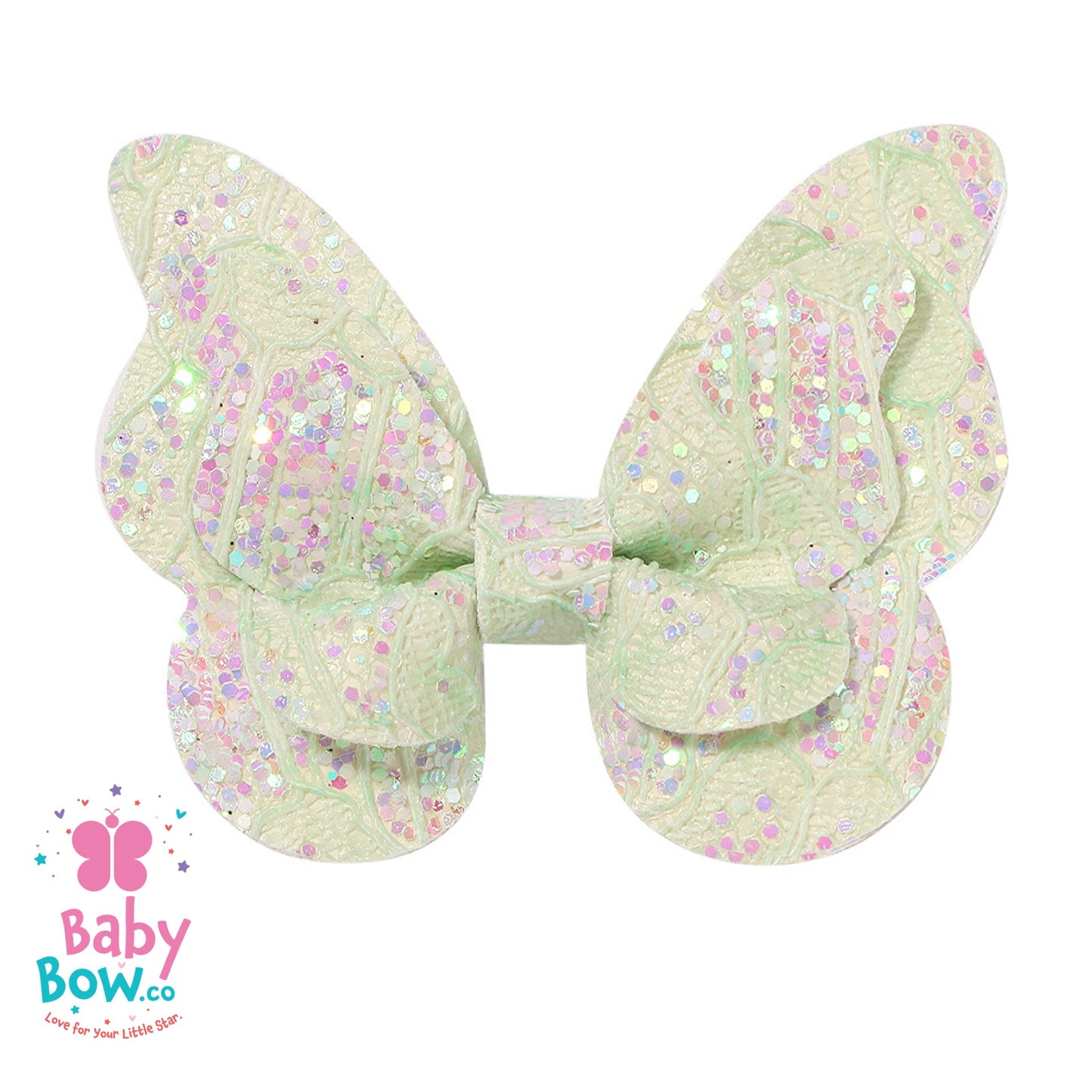 Glitter Gradient Butterfly Hair Clip