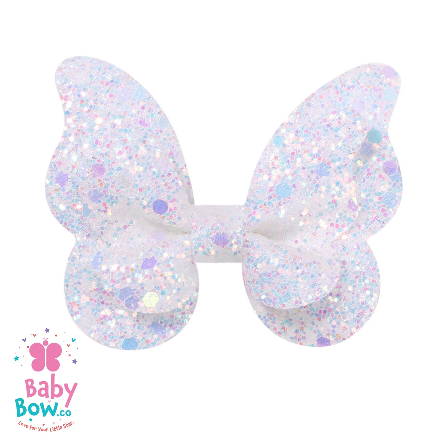 Glitter Gradient Butterfly Hair Clip