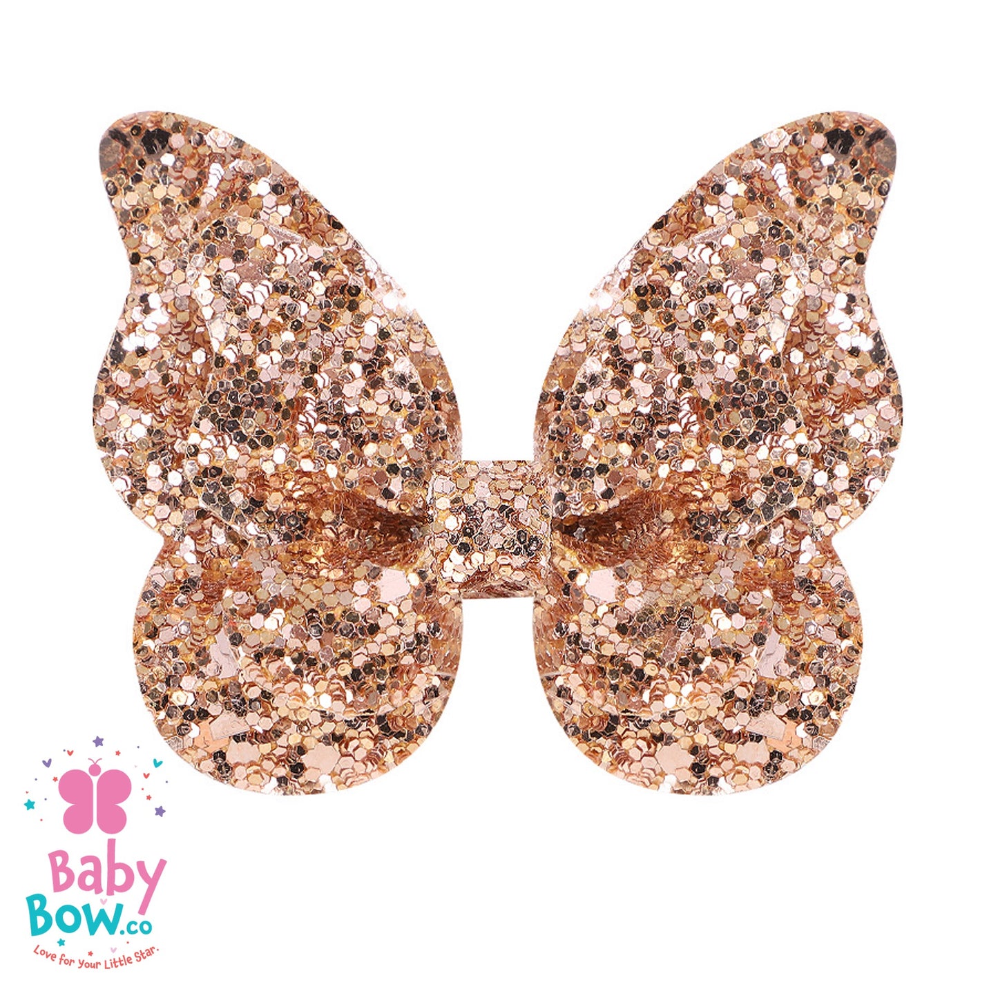 Glitter Gradient Butterfly Hair Clip
