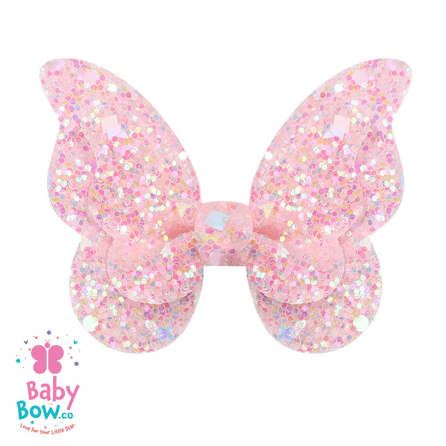 Glitter Gradient Butterfly Hair Clip