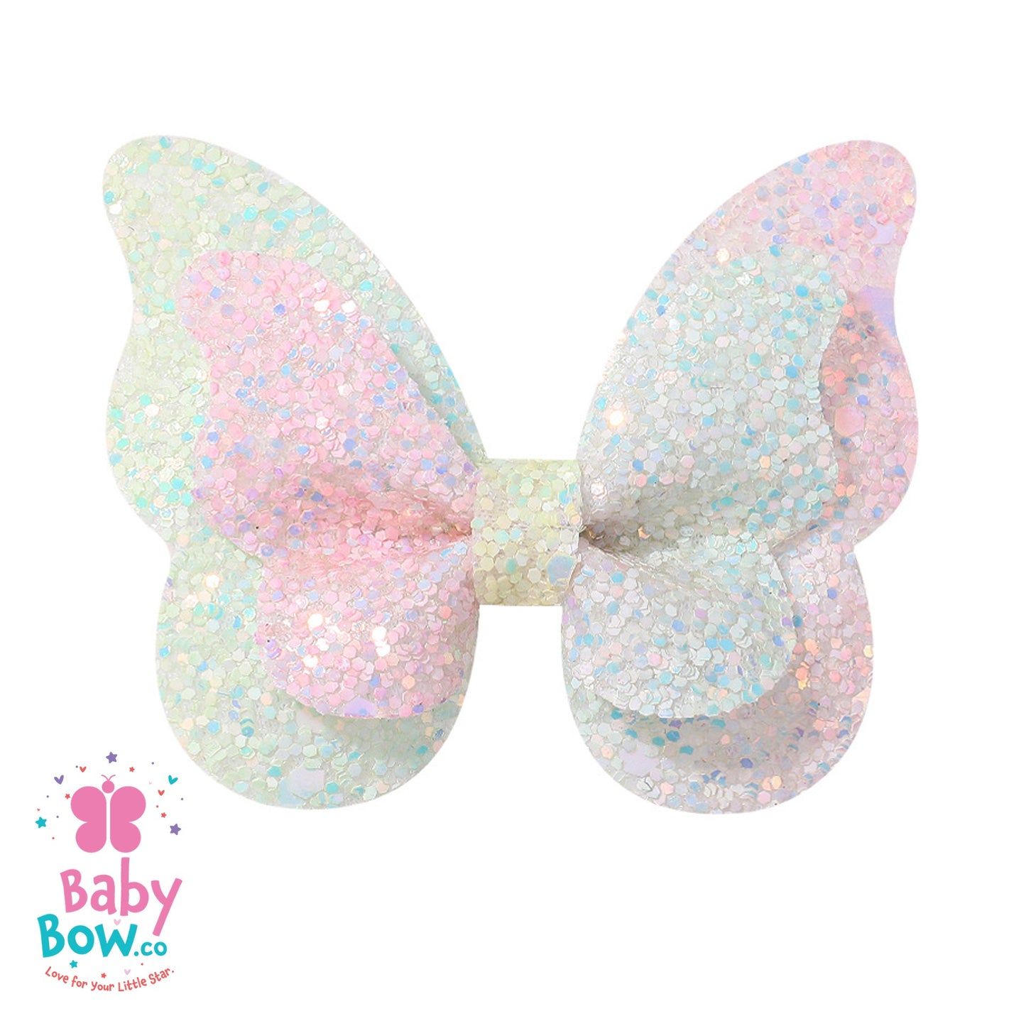 Glitter Gradient Butterfly Hair Clip