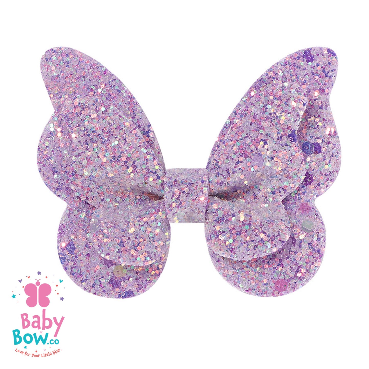 Glitter Gradient Butterfly Hair Clip