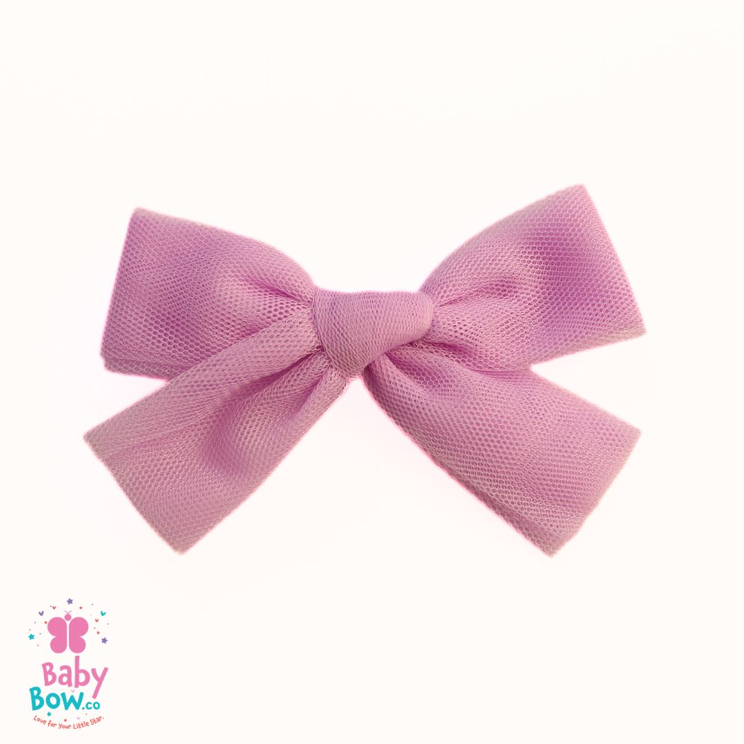 Tulle Hair Clips - Light Purple