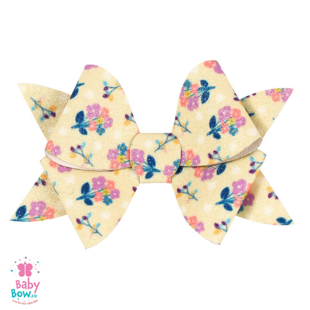 Pinwheel Leather Hair Bow