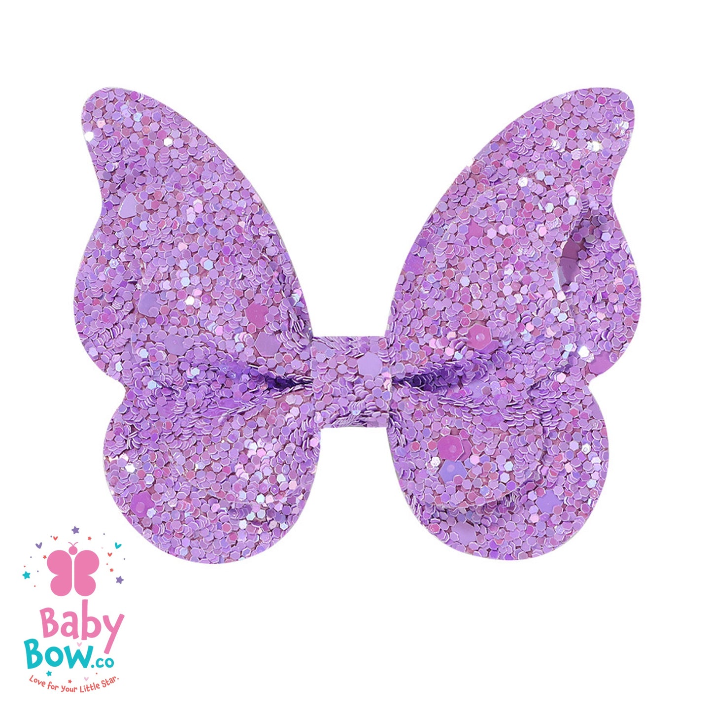 Glitter Gradient Butterfly Hair Clip