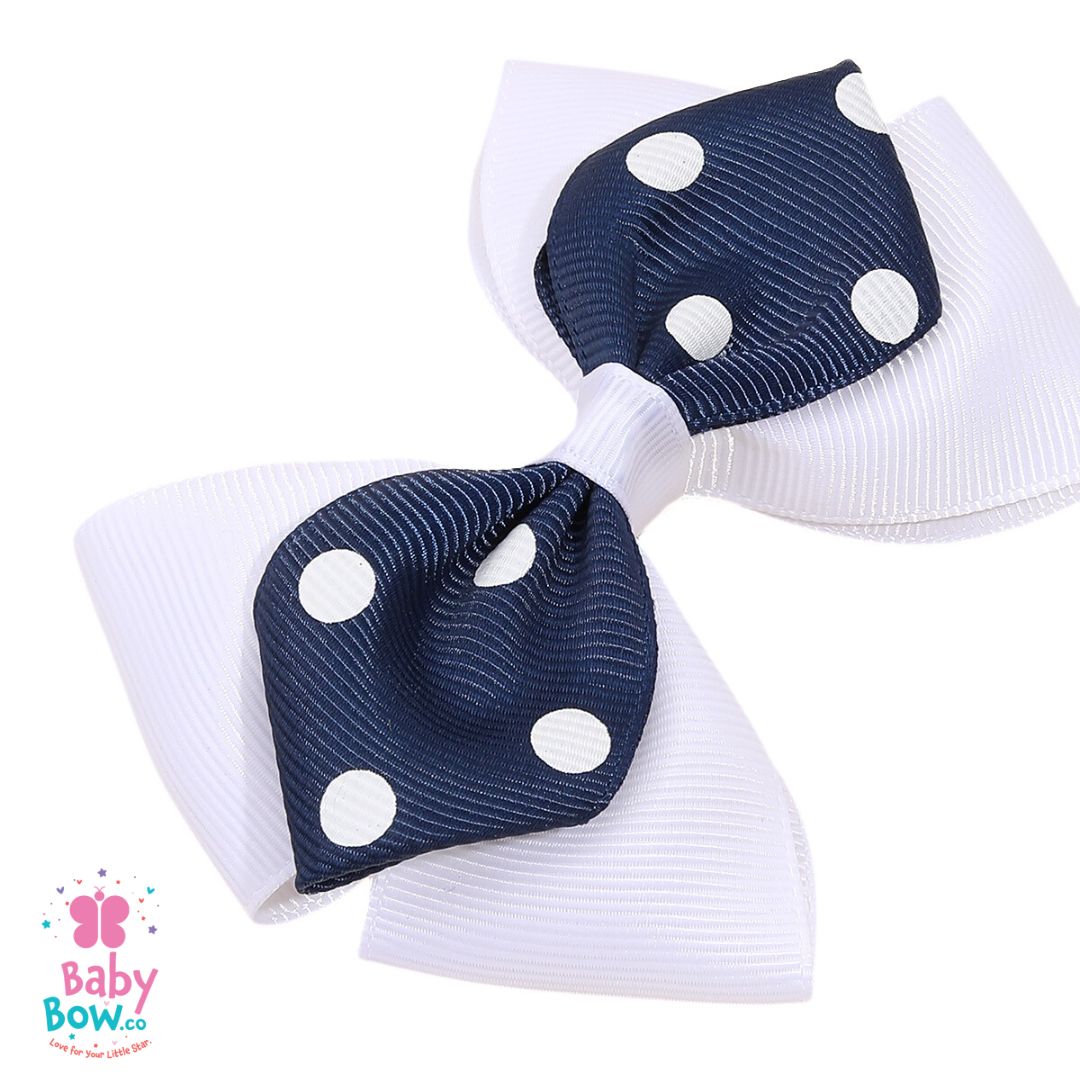 3 Pcs/set Blue White Bows Hairbands.