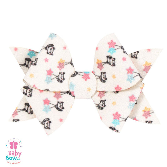 Pinwheel Leather Hair Bow