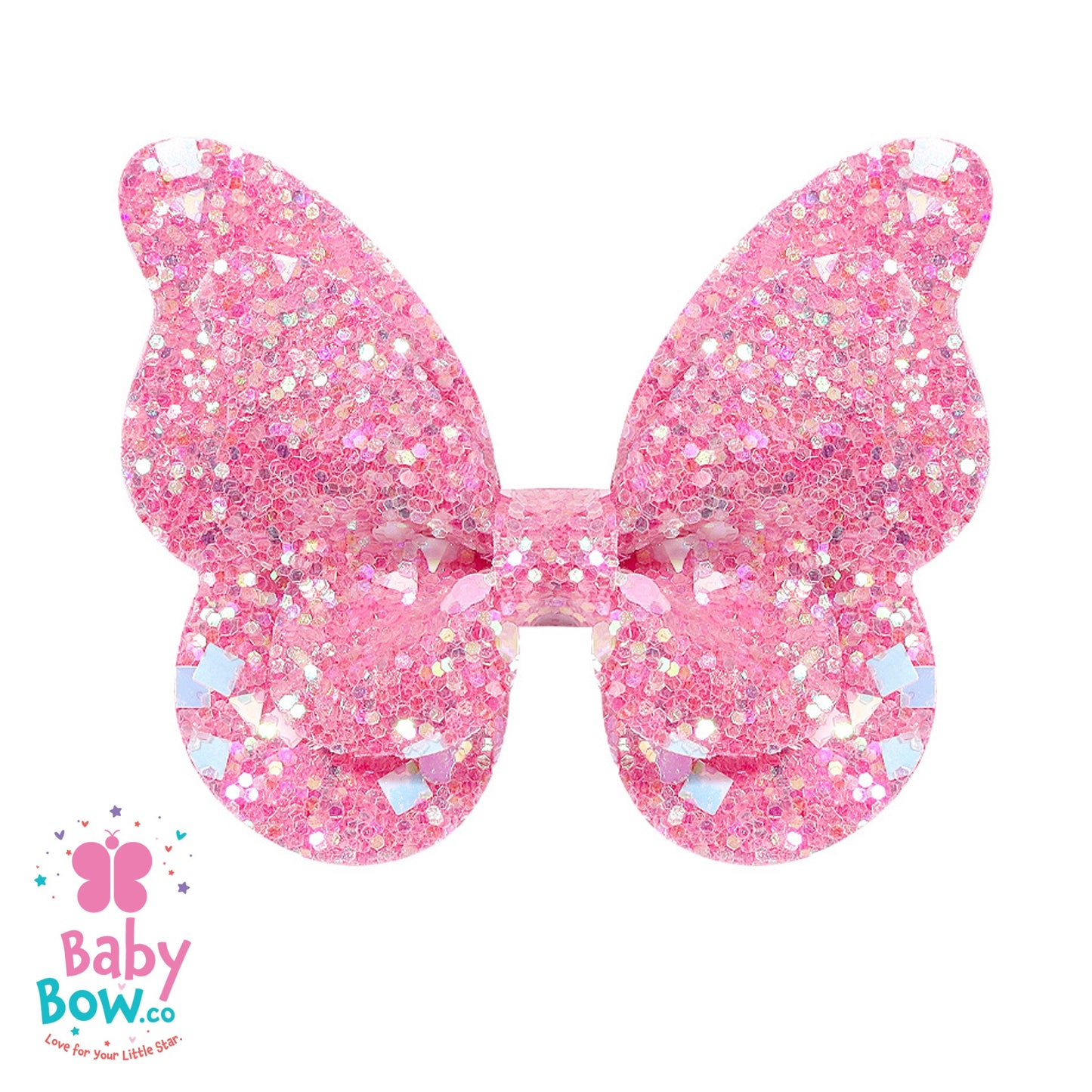 Glitter Gradient Butterfly Hair Clip